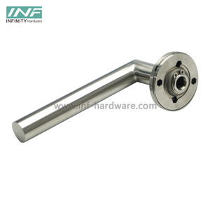 Mitred Straight Lever Handle with Bearing Rose Door Handle