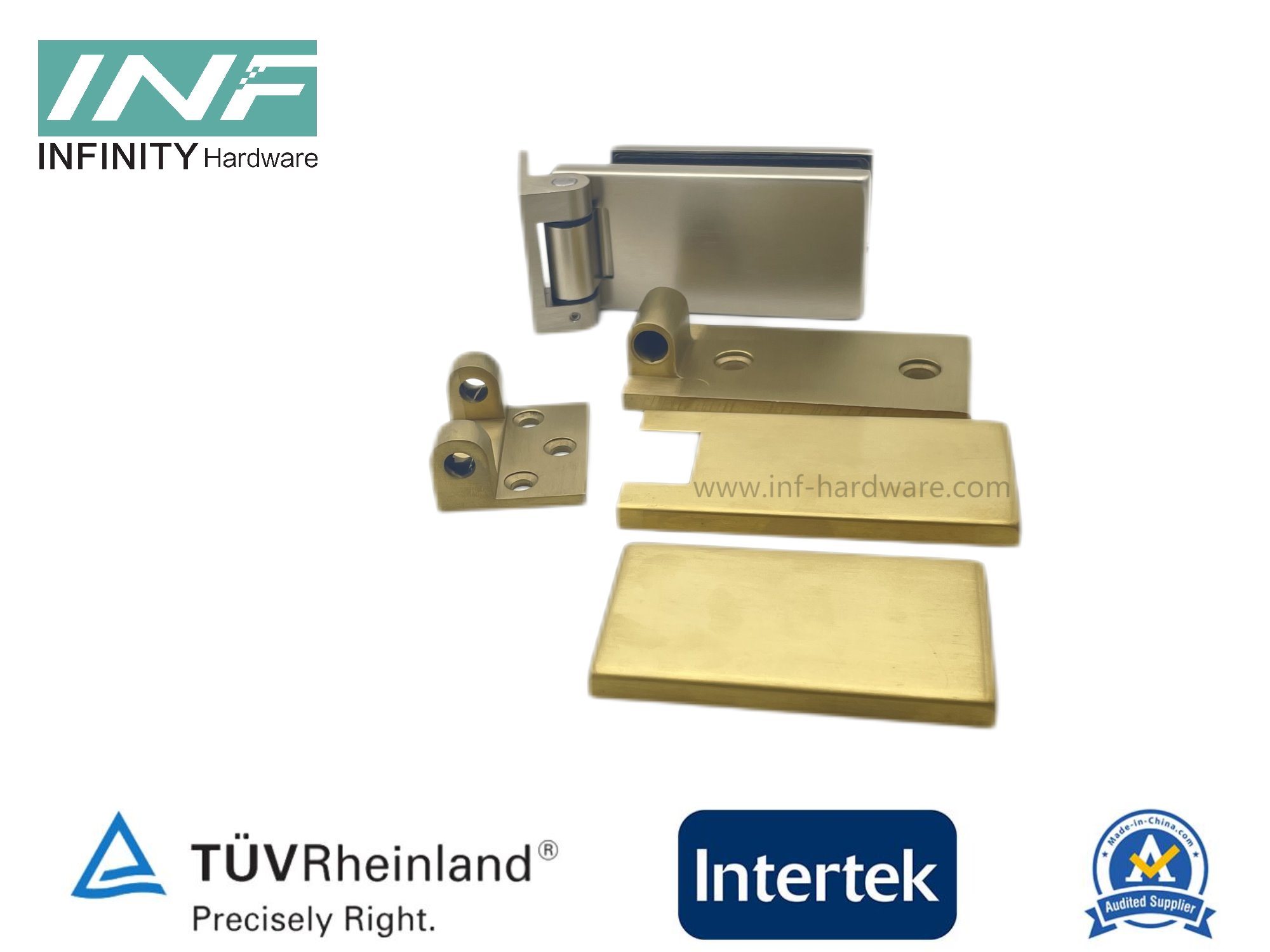Glass Fitting Square Brushed Nickel Wall Mount Glass Fitting Glass Frame Door Hinge