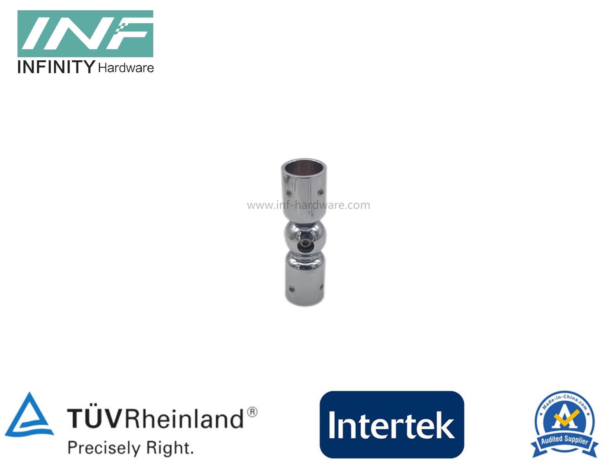Brass Tube to Tube Connector for Glass Fitting with Adjustable and Movable Function