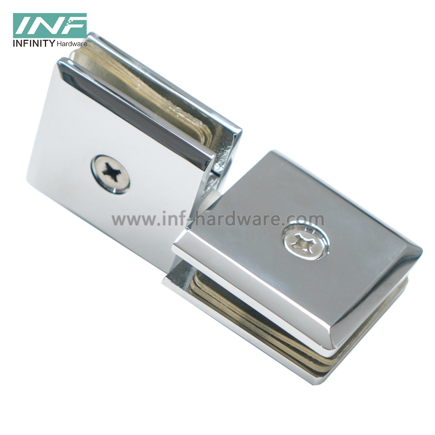 Glass Fitting Bevel Edge Glass Clamp 180° with Movable Function