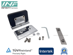 Top /Bottom Pivot Glass Door Shower Hinge 360° Open/Close And Adjustable Movable Header Function