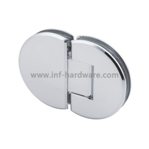 Glass Door Hardware Fitting Brushed Nickel 180 Degree Shower Hinge