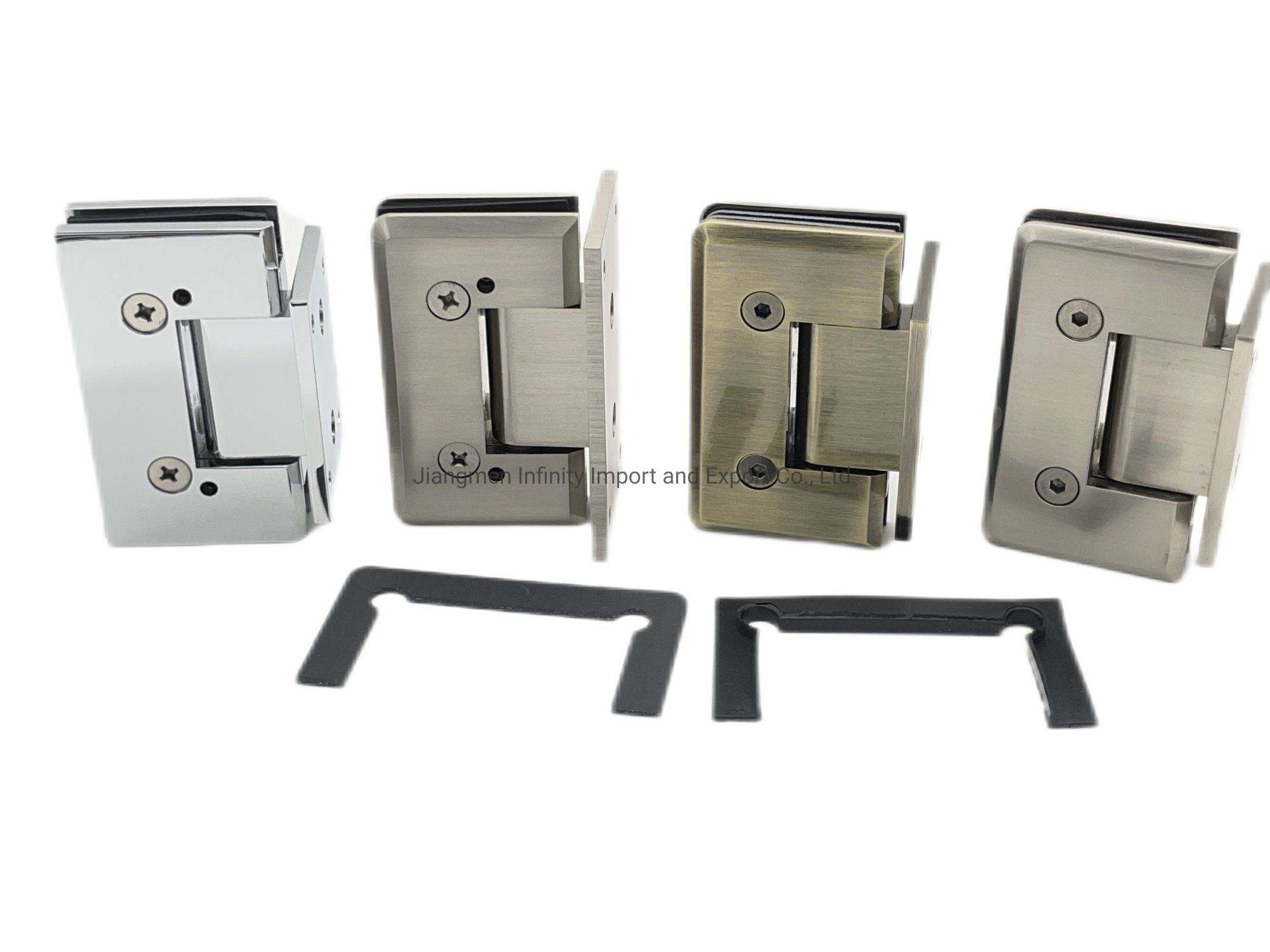 Glass Fitting Heavy Duty Glass To Wall Door Shower Hinge with 85 And 90 Degree Reversible Pivot Pin And Off-Angle Adjustable Pivot Pin Are Available