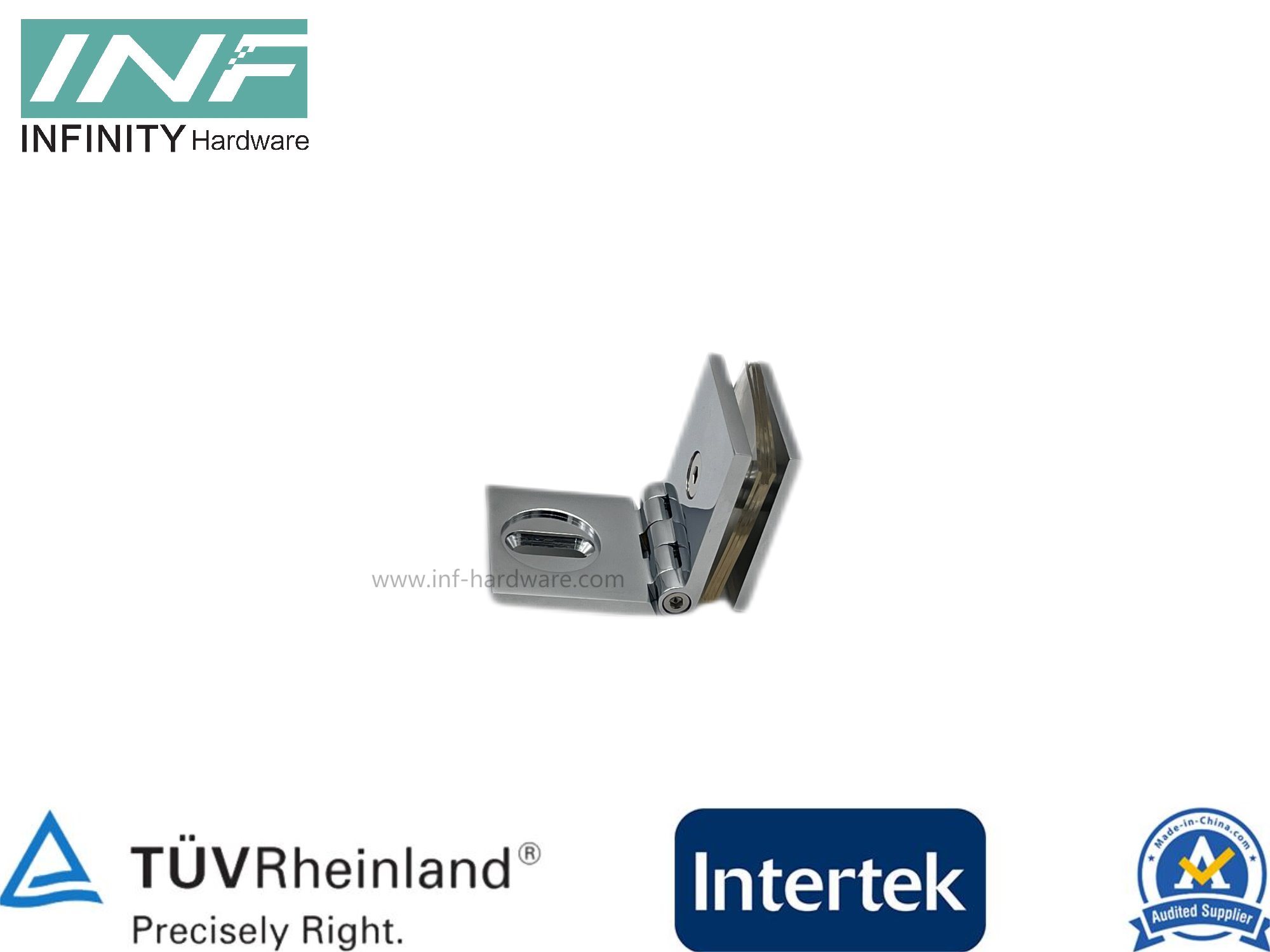 Brass Glass to Wall Square Glass Clamp for Glass Fitting with Movable Function